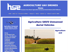 Tablet Screenshot of agricultureuavs.com